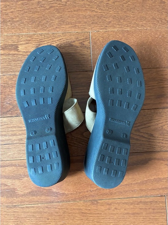 Romika Tan Leather Slide Mules with Buckle - Picture 3 of 3